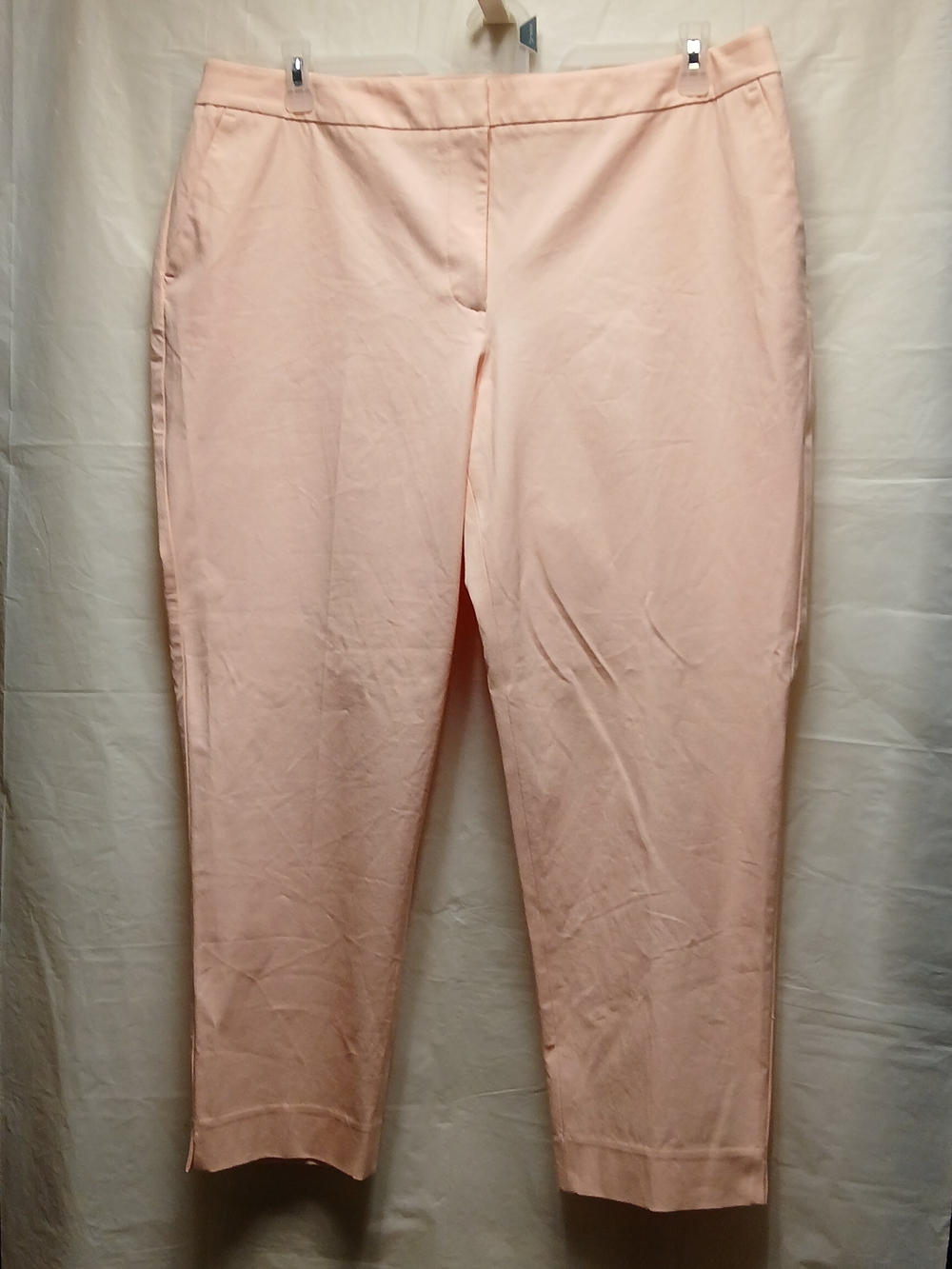 Talbots Cropped Stretch Pants in Blush Pink